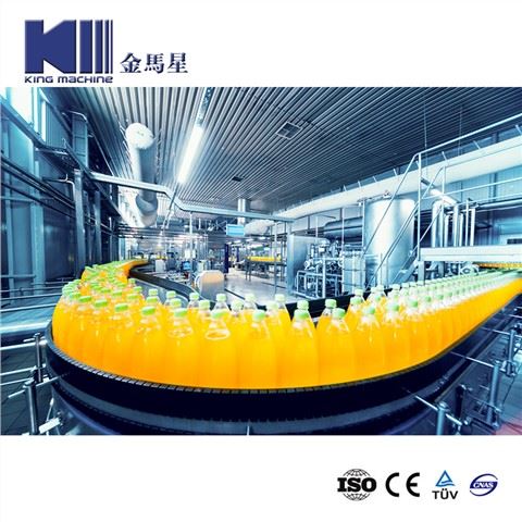 Chaîne de production de processus d'emballage de remplissage à chaud d'embouteillage de bouteille d'animal familier de jus de fruit