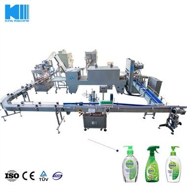 Machine de remplissage de bouteilles en plastique liquide automatique de produits chimiques quotidiens